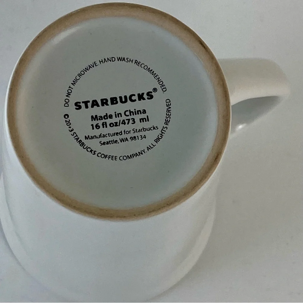 Starbucks White And Black Coffee ceramic Mug
